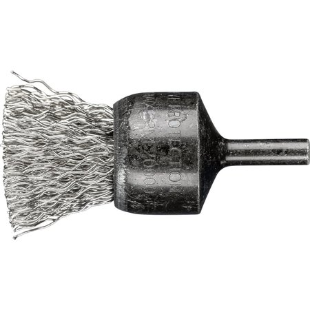 PFERD 1" PSF Crimped End Brush - .020 SS Wire, 1/4" Shank 764466